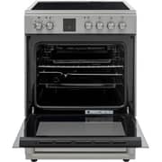 Hoover 4 Burners Ceramic Cooker 60cm Black/Stainless - HVC-V64E-S