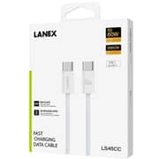Lanex USB C to USB C Cable 2m White - LS45CC