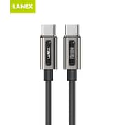 Lanex USB C to C Cable 1.5m Black - LS48CC