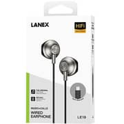Lanex Wired In Ear Headphone Black - LE19