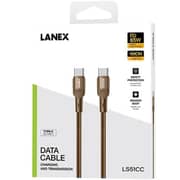 Lanex USB C to C Braided Cable 100cm Desert gold - LS51CC