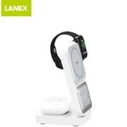 Lanex 3-in-1 Wireless Charger White - LW16