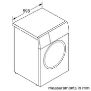 Bosch 9 kg Front Load Washing Machine Serie 8 , 1400 rpm - Silver Inox - WGB2440XEG