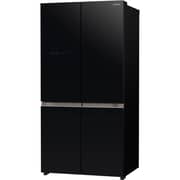 Hitachi French Door Bottom Freezer 569L Glass Black - RWB720VUK04GBK