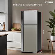 Hitachi Top Mount Refrigerator 450L Platinum Silver - REFRV655PUK0K4PSV