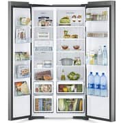 Hitachi Side By Side Refrigerator 595L Glass Black - RS700PUK04GBK