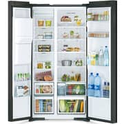 Hitachi Side By Side Refrigerator 573L Glass Black - RSX700GPUK04GBK