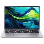 Acer Swift Go (2023) Laptop - 1st Series / Intel Core Ultra 5-125H / 14inch FHD / 512GB SSD / 8GB RAM / Shared Intel Arc Graphics / Windows 11 Home / English Keyboard / Pure Silver / International Version - [SFG14-72T-58SH]
