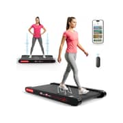Sparnod Fitness WalkyShaky Walking Pad Treadmill – Compact Under-Desk Treadmill for Home Use | 2.5 HP DC Motor, Vibration Modes, 120kg Capacity,Cardio Equipment Under Desk Fitness