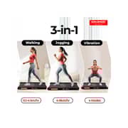 Sparnod Fitness WalkyShaky Walking Pad Treadmill – Compact Under-Desk Treadmill for Home Use | 2.5 HP DC Motor, Vibration Modes, 120kg Capacity,Cardio Equipment Under Desk Fitness