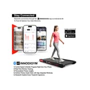 Sparnod Fitness WalkyShaky Walking Pad Treadmill – Compact Under-Desk Treadmill for Home Use | 2.5 HP DC Motor, Vibration Modes, 120kg Capacity,Cardio Equipment Under Desk Fitness