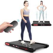 Sparnod Fitness WalkyShaky Walking Pad Treadmill – Compact Under-Desk Treadmill for Home Use | 2.5 HP DC Motor, Vibration Modes, 120kg Capacity,Cardio Equipment Under Desk Fitness