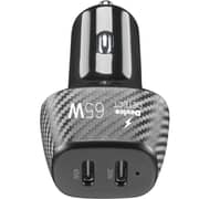 Cellular Line 2 Port Car Charger Black - CBRUSB2PD65WK