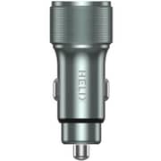 Helix Ultra Fast Dual Port Car Charger Silver - HeliDrive-66W