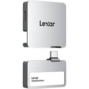 Lexar Professional Go Portable SSD With Hub USB3.2 2TB Silver - LSL400S002T-RNSNG