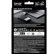 Lexar Professional Go Portable SSD With Hub USB3.2 2TB Silver - LSL400S002T-RNSNG