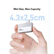 Lexar Professional Go Portable SSD With Hub USB3.2 2TB Silver - LSL400S002T-RNSNG