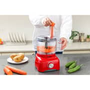 محضر طعام من سويس برو بلس، سعة 1.2 لتر، قوة 600 واط، لون أحمر SP-FOOD600.8R