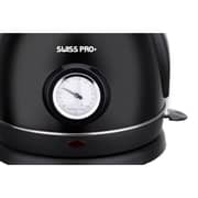 Swiss Pro+ Retro Electric Kettle, 1.8 Liter, 2200 Watt, Black - SP-WK2200B