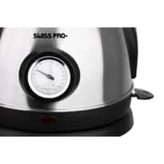 Swiss Pro+ Retro Electric Kettle, 1.8 Liter, 2200 Watt, Black - SP-WK2200B