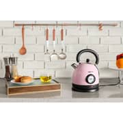 Swiss Pro+ Retro Electric Kettle, 1.8 Liter, 2200 Watt, Pink - SP-WK2200BP