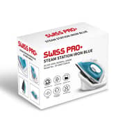 Swiss Pro+ Steam Station Iron, 1600 Watt, Blue - SP-DBST1600.B