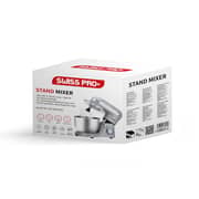 Swiss Pro+ Food Processor - Stand Mixer 6L - 1500W - Silver & Grey - SP-KM1500G