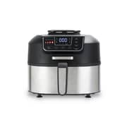 Swiss Pro+ Hot Air Fryer & Air Grill, 6 Liters, Stainless Steel - Silver  Black - 1760W