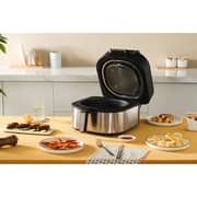 Swiss Pro+ Hot Air Fryer & Air Grill, 6 Liters, Stainless Steel - Silver  Black - 1760W
