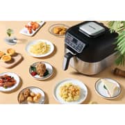 Swiss Pro+ Hot Air Fryer & Air Grill, 6 Liters, Stainless Steel - Silver  Black - 1760W