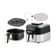 Swiss Pro+ Hot Air Fryer & Air Grill, 6 Liters, Stainless Steel - Silver  Black - 1760W