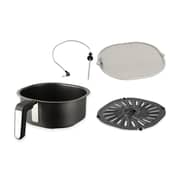 Swiss Pro+ Hot Air Fryer & Air Grill, 6 Liters, Stainless Steel - Silver  Black - 1760W