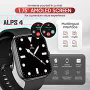 Swiss Military Alps 4 Smart Watch Black + Victor 5 Earbuds