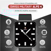 Swiss Military Alps 4 Smart Watch Black + Victor 5 Earbuds