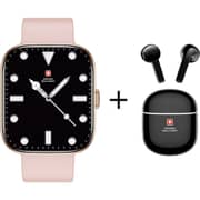 Swiss Military Alps 4 Smart Watch Pink + Victor 5 Earbuds