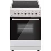 Zen Free Standing 4 Burner Electric Vitro Ceramic Cooker Black/Steel - ZSO6060EVC