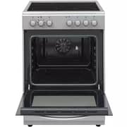 Zen Free Standing 4 Burner Electric Vitro Ceramic Cooker Black/Steel - ZSO6060EVC