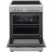 Vestel Free Standing 4 Burner Electric Vitro Ceramic Cooker Black/Steel - FE6V0401MX