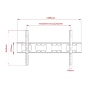 WB120 TV Wall Bracket 75 - 120 Inches Black - WB0120