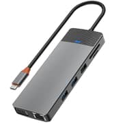 Wiwu Pro USB-C Hub Grey - LINKER12IN1PG