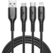 Wiwu Starlink Series 3-in-1 USB Charging Cable Black - WI-C045E