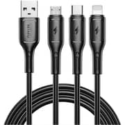 Wiwu Legend Series 3-in-2 Fast Charging Cable Black - WI-C050