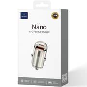 Wiwu Nano Series A+C Fast Car Charger Titanium - WI-QC028