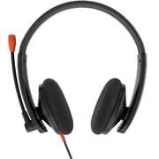 Meetion Telephone Wired Over Ear Headset Black - HP003