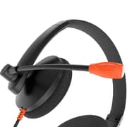 Meetion Telephone Wired Over Ear Headset Black - HP003