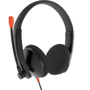Meetion Telephone Wired Over Ear Headset Black - HP003
