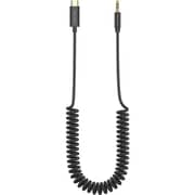 Totulife Spring AUX Cable 1.5m Black - T-CBLAUXCBK