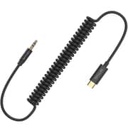 Totulife Spring AUX Cable 1.5m Black - T-CBLAUXCBK