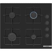 Bosch Series 4 Gas Hob 60cm Black Tempered Glass - POP6C6P30M
