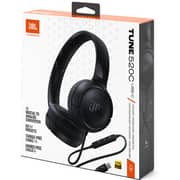 JBL Tune 520C Wired USB-C Hi Res On-Ear Headphones - Black